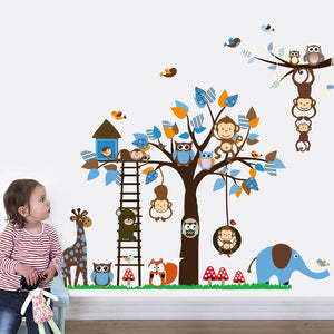 NNEKGE Monkeys in the Tree Wall Sticker