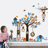 NNEKGE Monkeys in the Tree Wall Sticker
