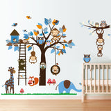 NNEKGE Monkeys in the Tree Wall Sticker