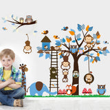 NNEKGE Monkeys in the Tree Wall Sticker