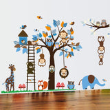 NNEKGE Monkeys in the Tree Wall Sticker