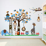 NNEKGE Monkeys in the Tree Wall Sticker