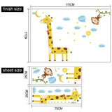 NNEKGE Monkey and the Giraffe Wall Sticker