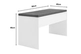 NNEKGE Nala 2 Pack Bench Seat (White)