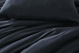 NNEKG 100% Natural Bamboo Quilt Cover Set (Navy King)