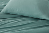 NNEKGE 100% Natural Bamboo Quilt Cover Set (Sage King)