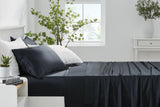 NNEKG 100% Natural Bamboo Bed Sheet Set (Navy Double)