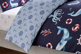 NNEKG Ocean Friends Kids Quilt Cover Set (Ocean Single)