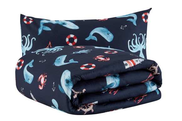 NNEKG Ocean Friends Comforter Set (Ocean Single)