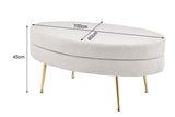 NNEKGE Oscar Ottoman (Beige Large)