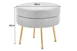 NNEKG Oscar Ottoman (Light Grey Small)