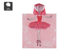 NNEKGE Ballerina Hooded Kids Beach Towel