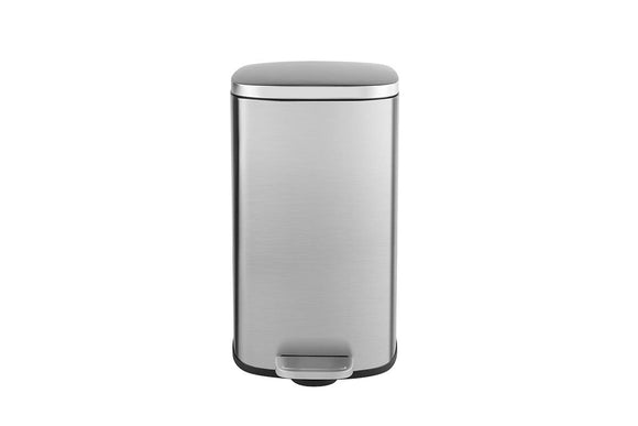 NNEKG 30L Foot Pedal Kitchen Rubbish Bin (Silver)