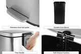 NNEKG 30L Foot Pedal Kitchen Rubbish Bin (Silver)