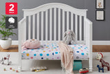 NNEKG Set of 2 Polka Dot Kids Fitted Sheet (Cot)