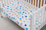 NNEKG Set of 2 Polka Dot Kids Fitted Sheet (Cot)