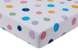 NNEKG Set of 2 Polka Dot Kids Fitted Sheet (Cot)