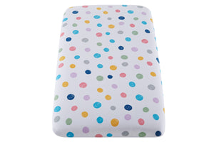 NNEKG Set of 2 Polka Dot Kids Fitted Sheet (Cot)