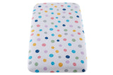 NNEKG Set of 2 Polka Dot Kids Fitted Sheet (Cot)
