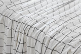 NNEKGE 150GSM Check Print Flannelette Bed Sheet Set (Grey King)