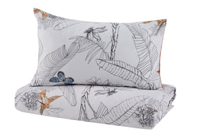 NNEKG Fleur Printed Cotton Quilt Cover Set (King)