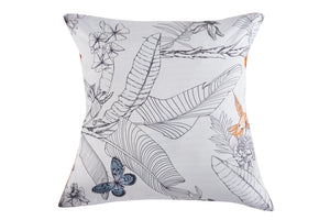 NNEKGE Set of 2 Fleur Printed Cotton Euro Pillowcases