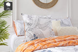 NNEKGE Set of 2 Fleur Printed Cotton Euro Pillowcases