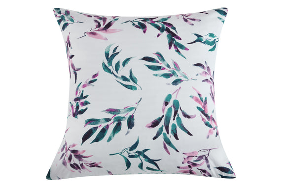 NNEKGE Set of 2 Keira Printed Cotton Euro Pillowcases