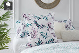 NNEKGE Set of 2 Keira Printed Cotton Euro Pillowcases