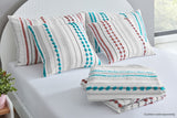 NNEKG Tamara Cotton Quilt Cover Set (Terracotta Queen)