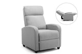 NNEKG Recliner Chair (Grey Fabric)