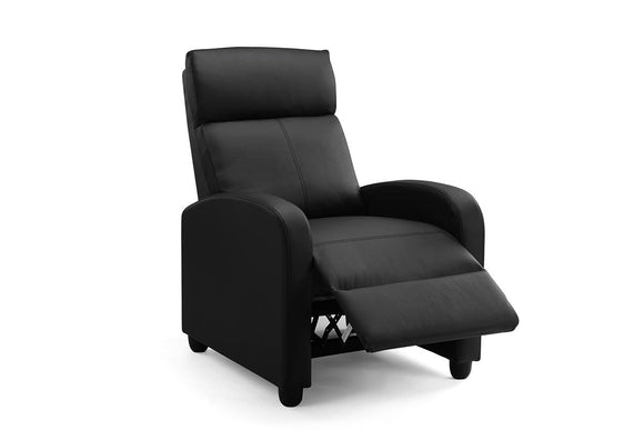 NNEKG Recliner Chair (Black PU)