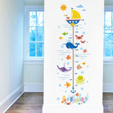 NNEKG Sealife Height Measurement Wall Sticker