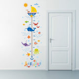 NNEKG Sealife Height Measurement Wall Sticker