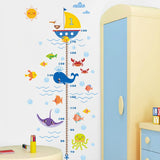 NNEKG Sealife Height Measurement Wall Sticker
