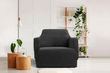 NNEKG 1 Seater Sofa Cover Waffle (Black)