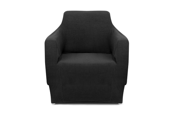 NNEKG 1 Seater Sofa Cover Waffle (Black)