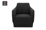 NNEKG 1 Seater Sofa Cover Waffle (Black)