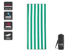 NNEKG Sand Free Beach Towel (Green 200 x 80cm)