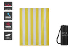 NNEKGE Sand Free Beach Towel (Yellow 200 x 80cm)