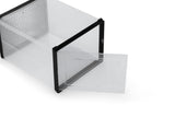 NNEKGE Set of 12 Click Shoe Storage Box (Medium Clear Black)