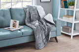 NNEKGE Weighted Sherpa Blanket (Charcoal 11 KG)