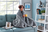 NNEKGE Weighted Sherpa Blanket (Charcoal 11 KG)