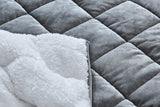 NNEKGE Weighted Sherpa Blanket (Charcoal 11 KG)