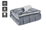 NNEKGE Weighted Sherpa Blanket (Charcoal 9 KG)