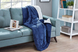 NNEKGE Weighted Sherpa Blanket (Navy 11 KG)