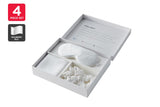NNEKG 4 Piece Mulberry Silk Gift Set (White)