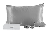 NNEKG 4 Piece Mulberry Silk Gift Set (Silver)
