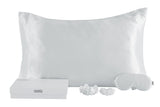 NNEKG 4 Piece Mulberry Silk Gift Set (White)