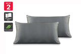 NNEKG Set of 2 Mulberry Silk Pillowcases (Charcoal)